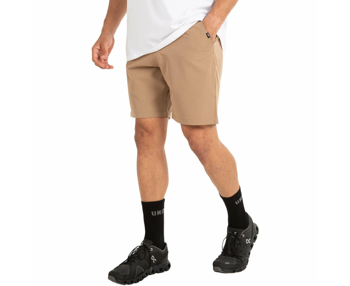 Unit | Mens Flexlite Lightweight Stretch 19" Shorts (Khaki)