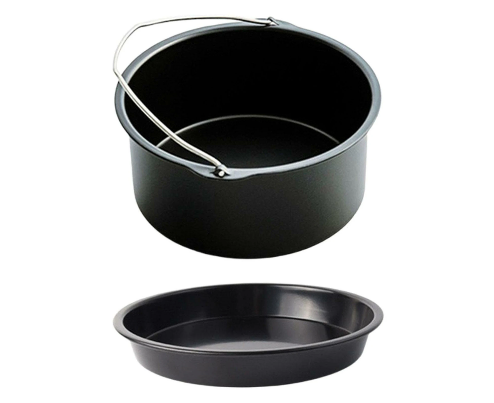 Cake Mold Baking Tools Stainless Steel Coated for Air Fryer Parts 3.5-5.8Qt 7 inch