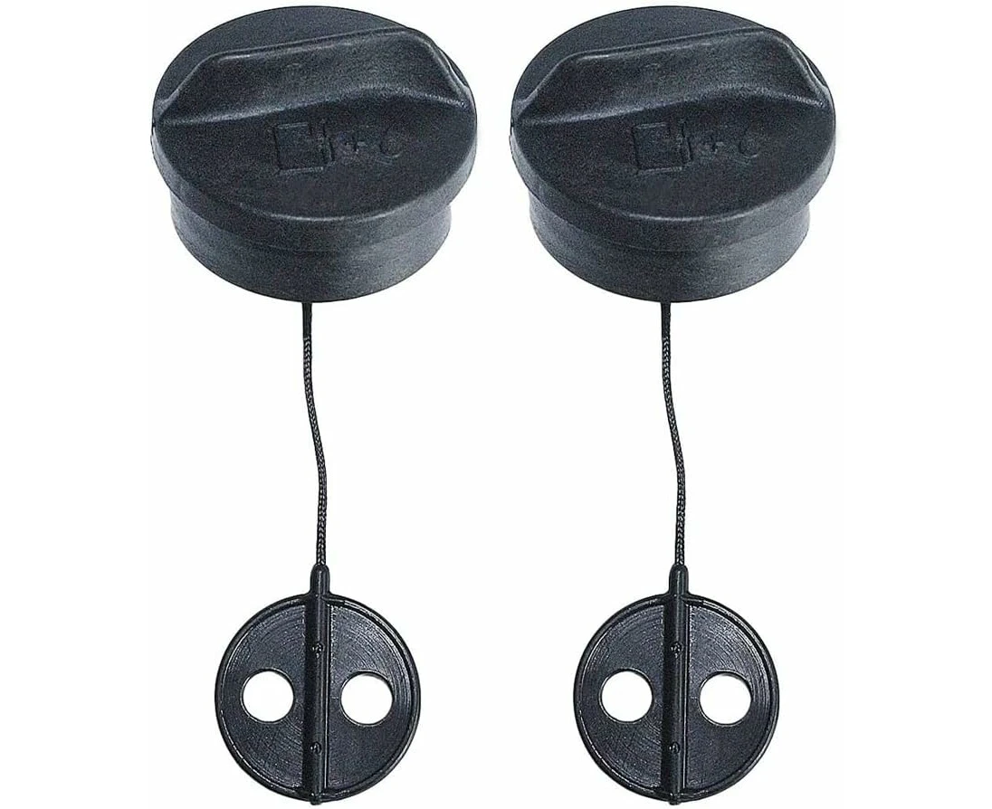 Fuel Tank Cap Cover Compatible with Stihl FS75 FS80 FS85 FS120 FS200 FS38 FS45 FS55 FS56 Parts（Black（2PCS