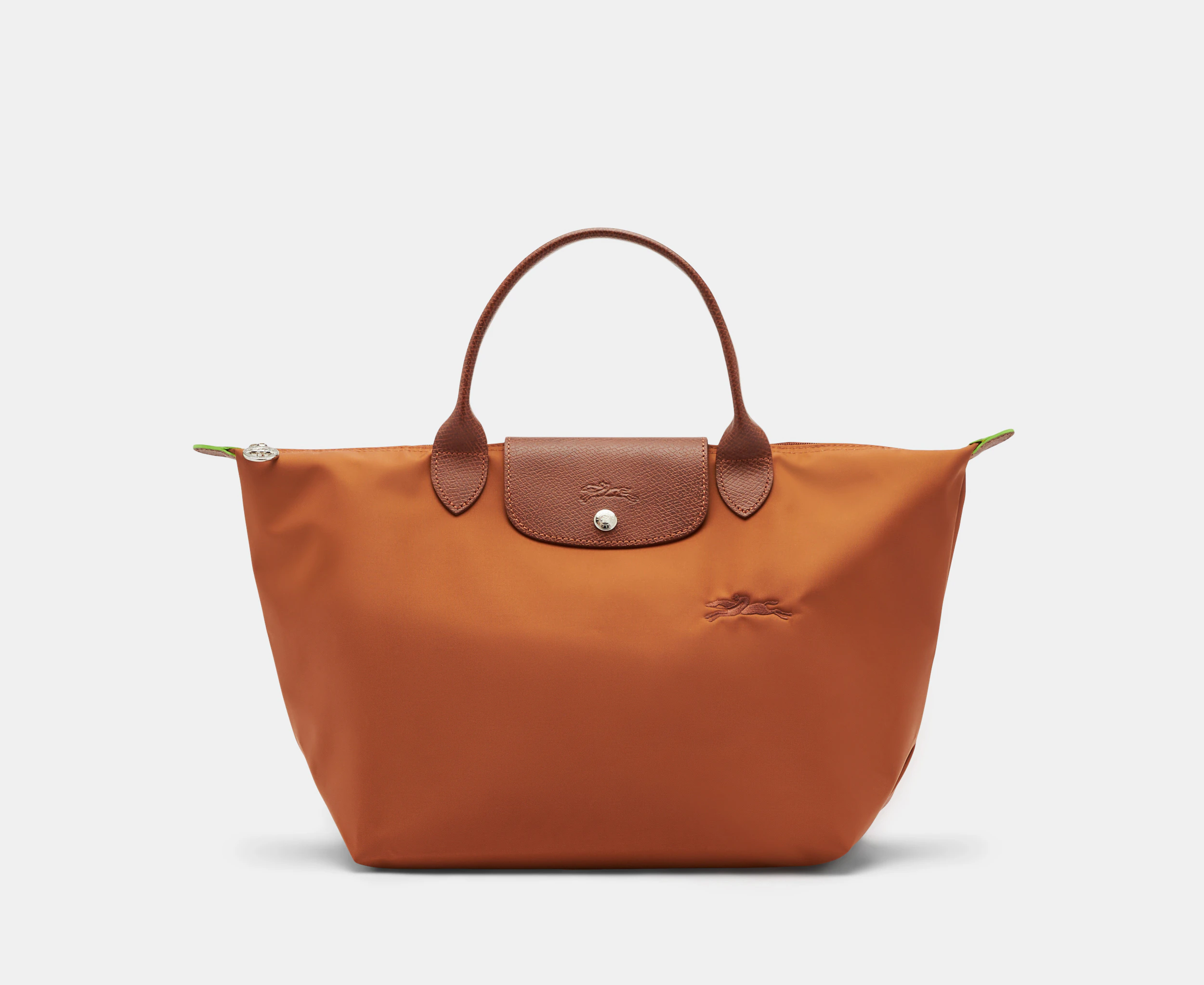 Longchamp Le Pliage Medium Top Handle Bag - Cognac