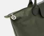 Longchamp Le Pliage Green Medium Top Handle Bag - Forest