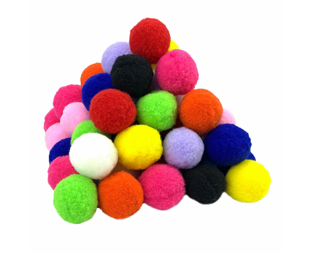 Pom Pom Balls Cat Pom Cat Toys Ball Stretch Plush Ball Interactive Kitten Toys