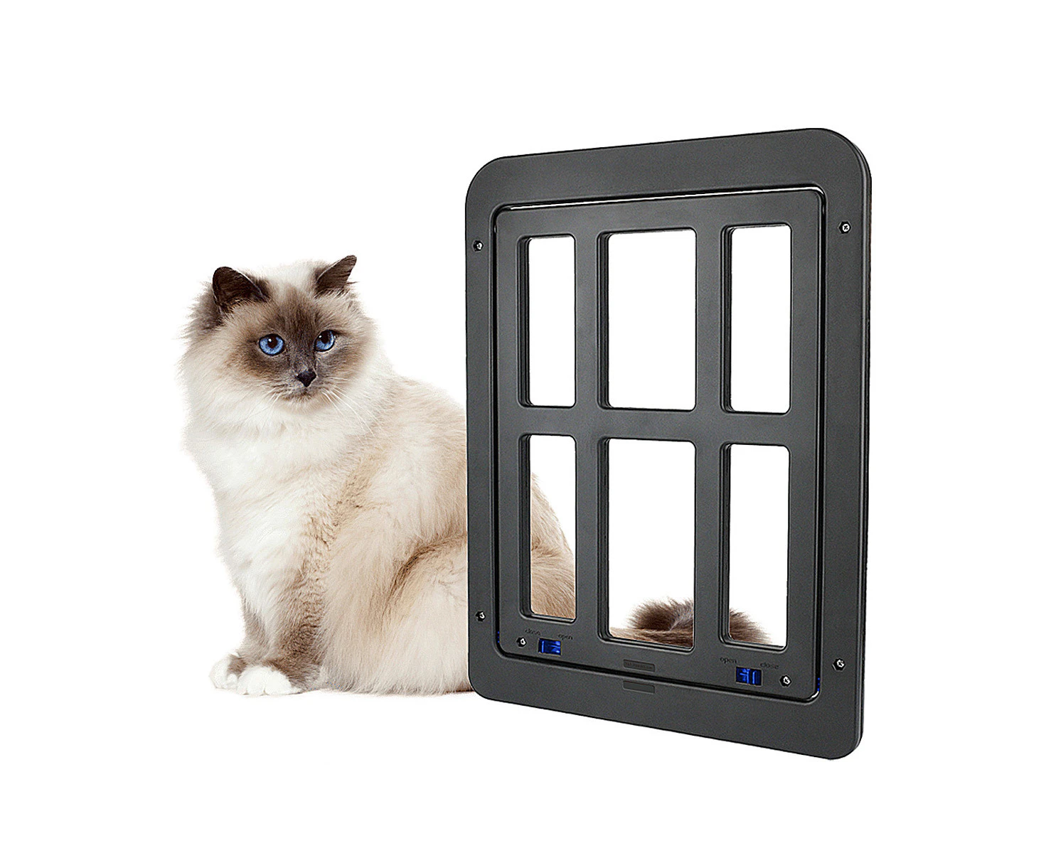 Dog door, cat door, pet door, white