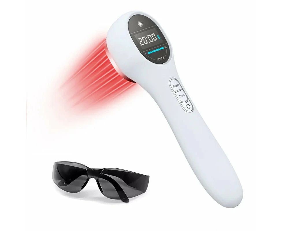 Laser Physiotherapy Instrument, 240V, 20min, 650nm, Red Light, White