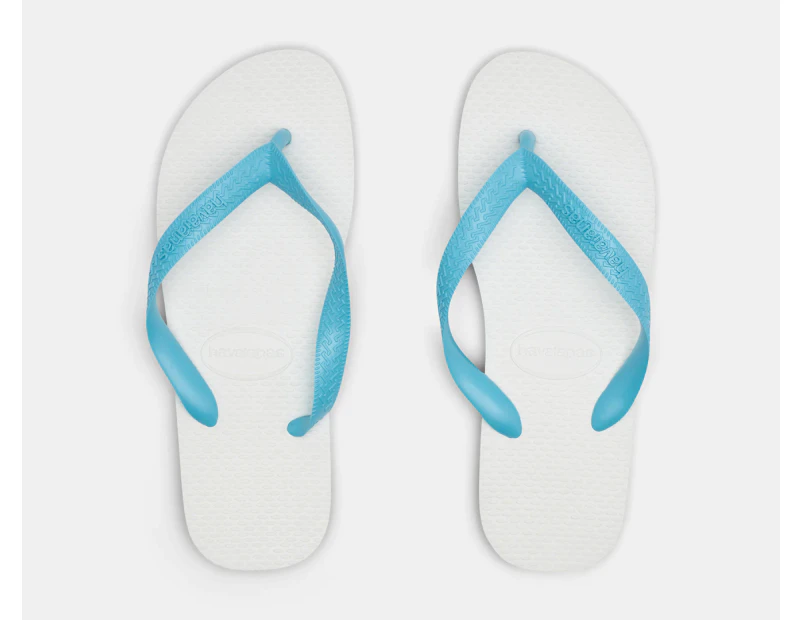 Havaianas Unisex Traditional Thongs - White/Blue