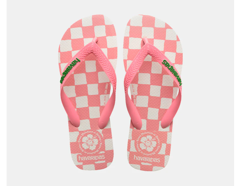 Havaianas Women's Top x Em on Holiday Thongs - Pink/White Check