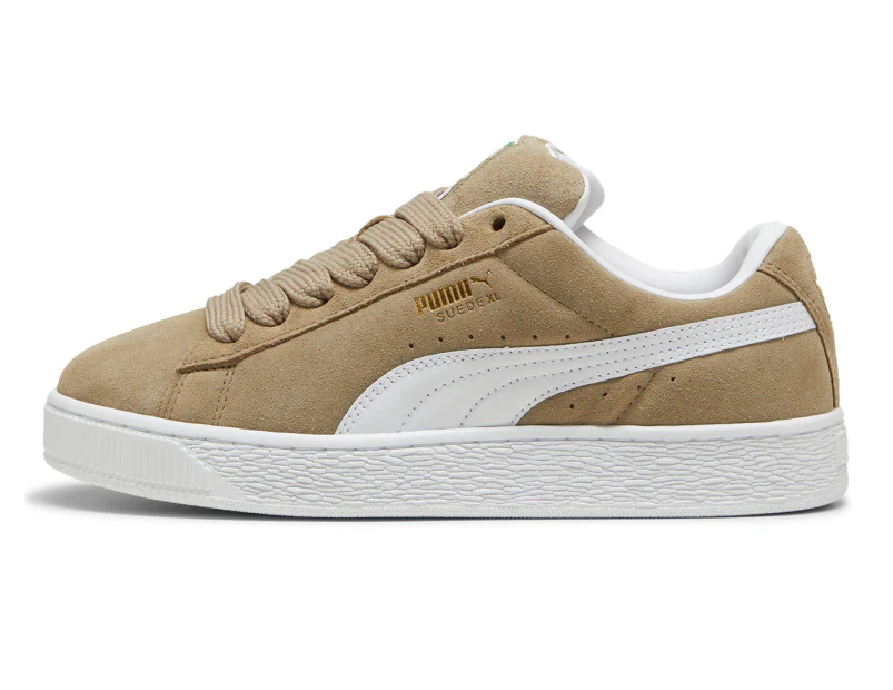 Puma Unisex Suede XL Sneakers - Oak Branch/White