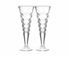 Set of 2 Maxwell & Williams 180mL Cocktail & Co. Mixologist Vertex Champagne Flutes