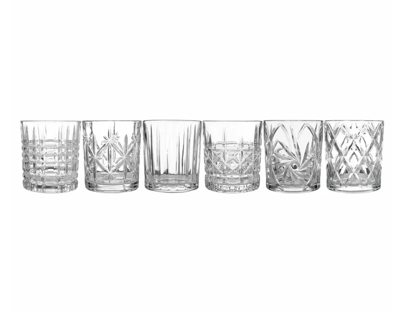 Set of 6 Maxwell & Williams 320mL Cocktail & Co. Mixologist Double Old-Fashioned Glasses