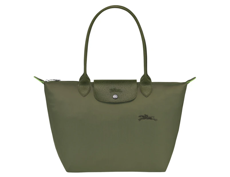 Longchamp Le Pliage Green Medium Tote Bag - Forest