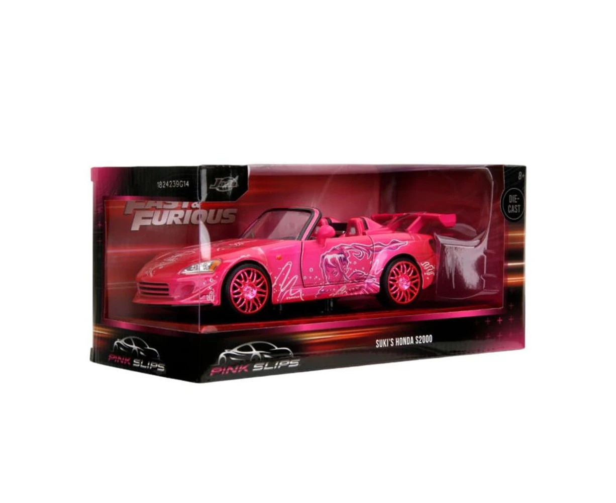 Jada Toys Pink Slips Suki's Honda S2000 1:24 Scale Diecast Vehicle