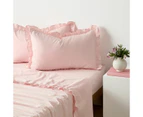 Target Ruffle Australian Cotton Flat Sheet