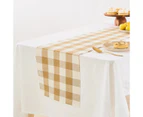 Natural Gingham Table Runner - Anko