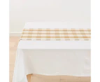 Natural Gingham Table Runner - Anko