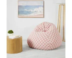 Checker Bean Bag, Pink - Anko