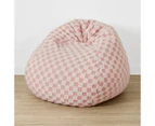 Checker Bean Bag, Pink - Anko