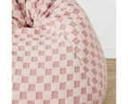 Checker Bean Bag, Pink - Anko