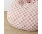 Checker Bean Bag, Pink - Anko