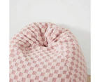 Checker Bean Bag, Pink - Anko