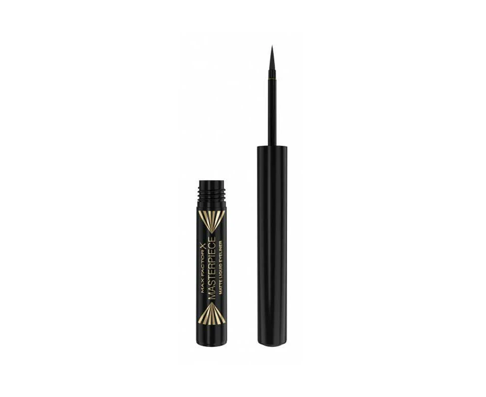 Max Factor - Matte Liquid Eyeliner Masterpiece - 01: Black