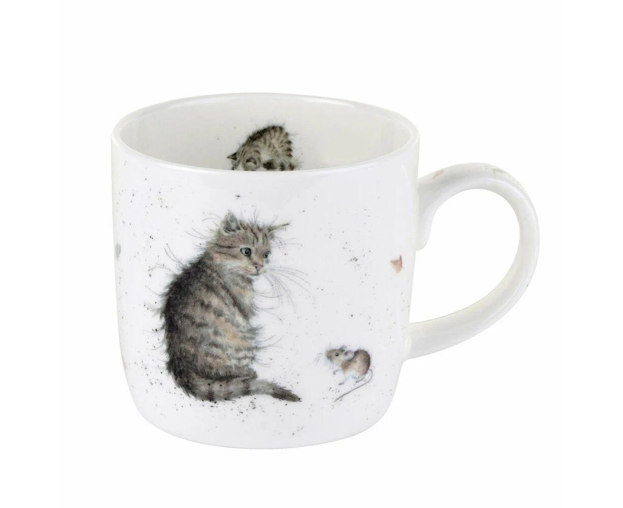 Royal Worcester Wrendale Designs Mug - Cat and Mouse