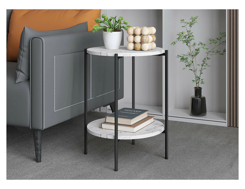 ALFORDSON Side Table Sofa End Bedside Nightstand Grey