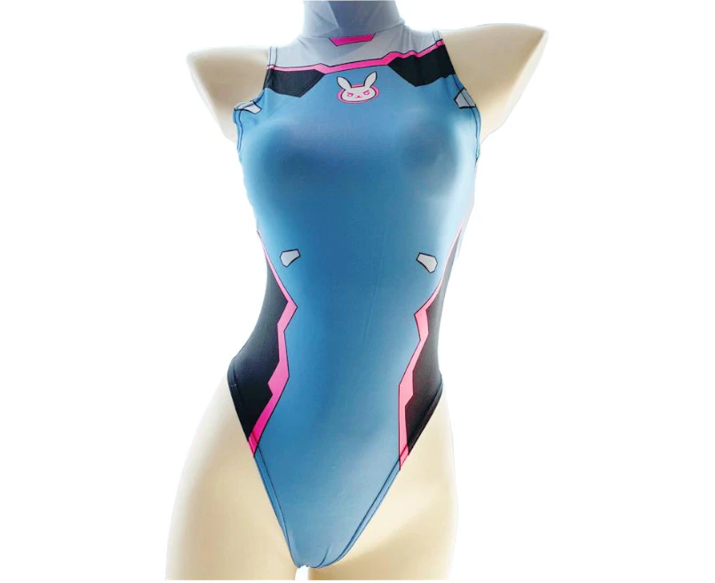 Women's Costumes D.Va Overwatch Anime Cosplay Leotard One Piece Bodysuit Costume