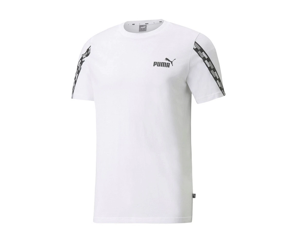 PUMA Men's Power Tape Short Sleeves Tee | White