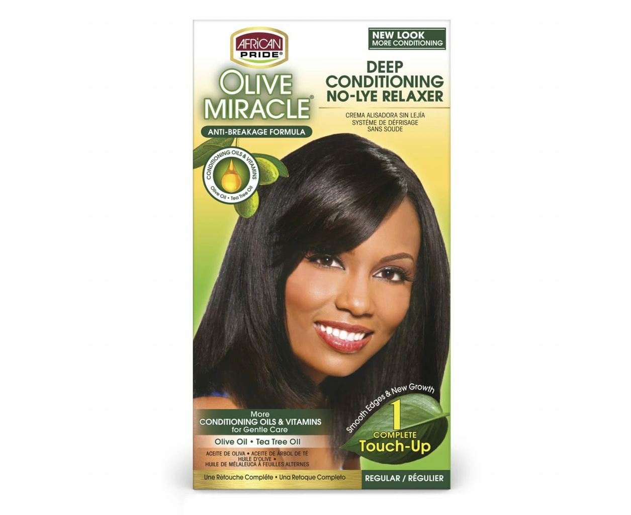 African Pride Olive Miracle Deep Conditioning No-Lye Relaxer Regular