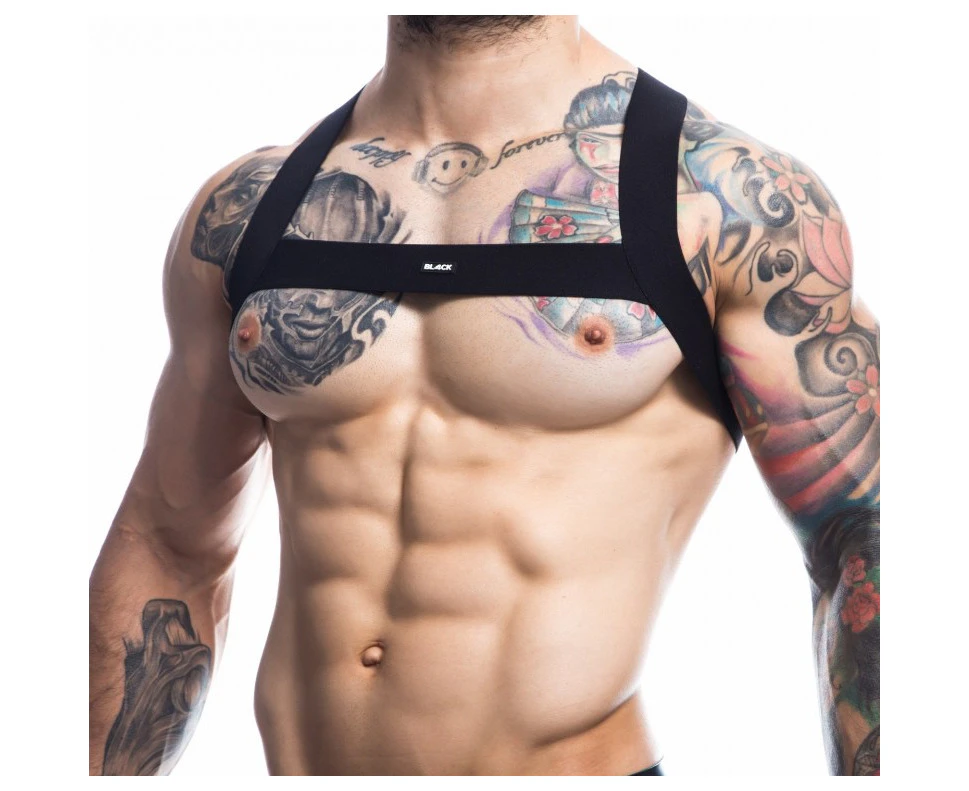 H4rness Hero Black Strap On Harness Model L/xl For Men Tailored For Ultimate Intimacy In Black Elevate Your Bedroom Experience