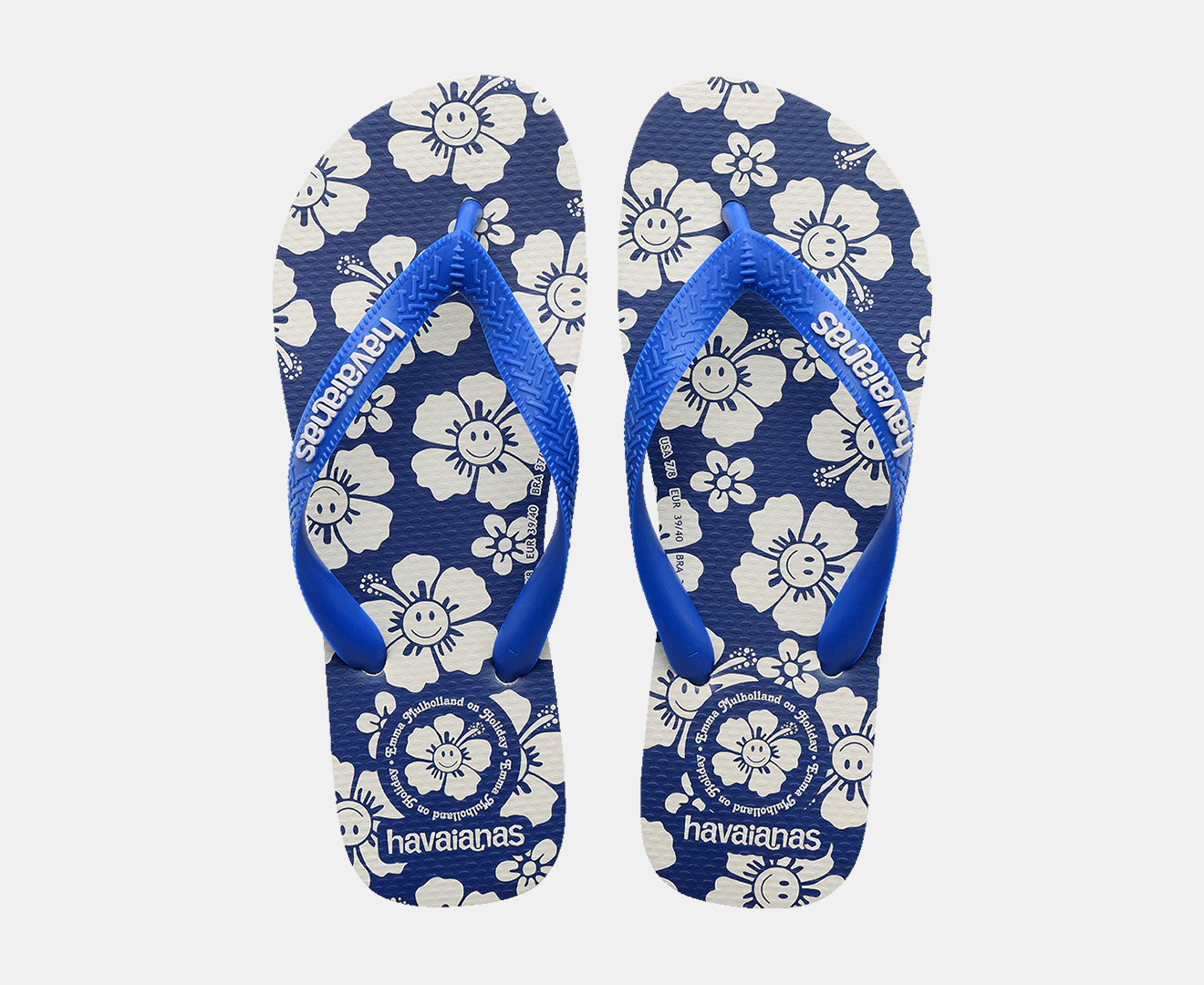 Havaianas Women's X Em Holiday Thongs - Hawaiian Blue/Star White