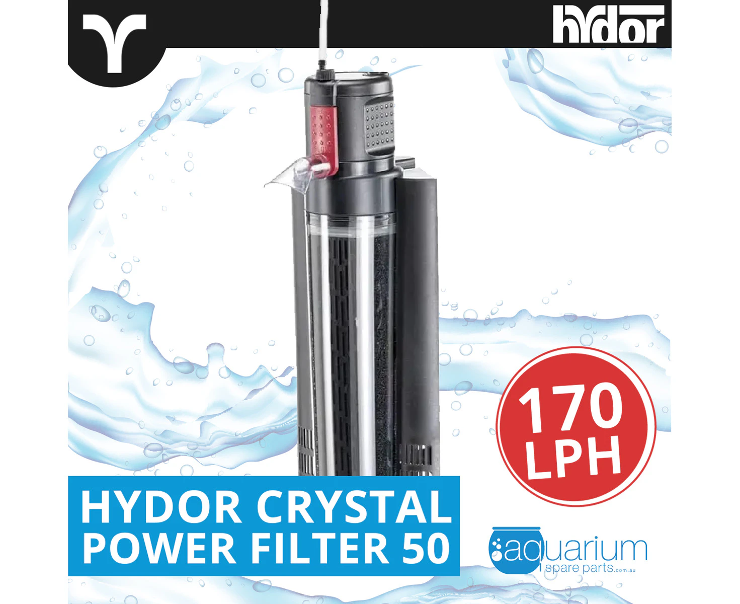 Hydor Crystal Internal Power Filter 50 (HYF0116)