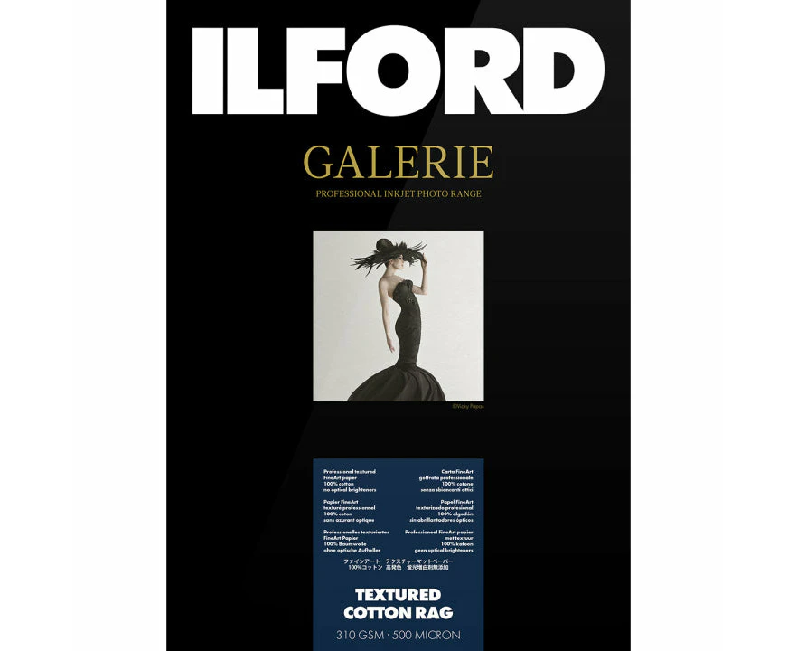 Ilford Galerie Textured Cotton Rag Inkjet Photo Paper Rolls 310GSM