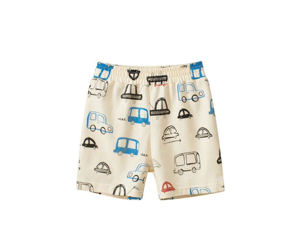 Children's Clothing Children's Shorts Cartoon Car Boys Baby Pants Breathable Home Thin