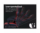 Executive Racing Gaming Chair Footrest Red