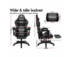 Extra Large Gaming Chair Footrest Pu Leather - Elite-Grey