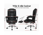 5 Mode Massage Office Chair Footrest - Black No Footrest