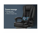 5 Mode Massage Office Chair Footrest - Black No Footrest