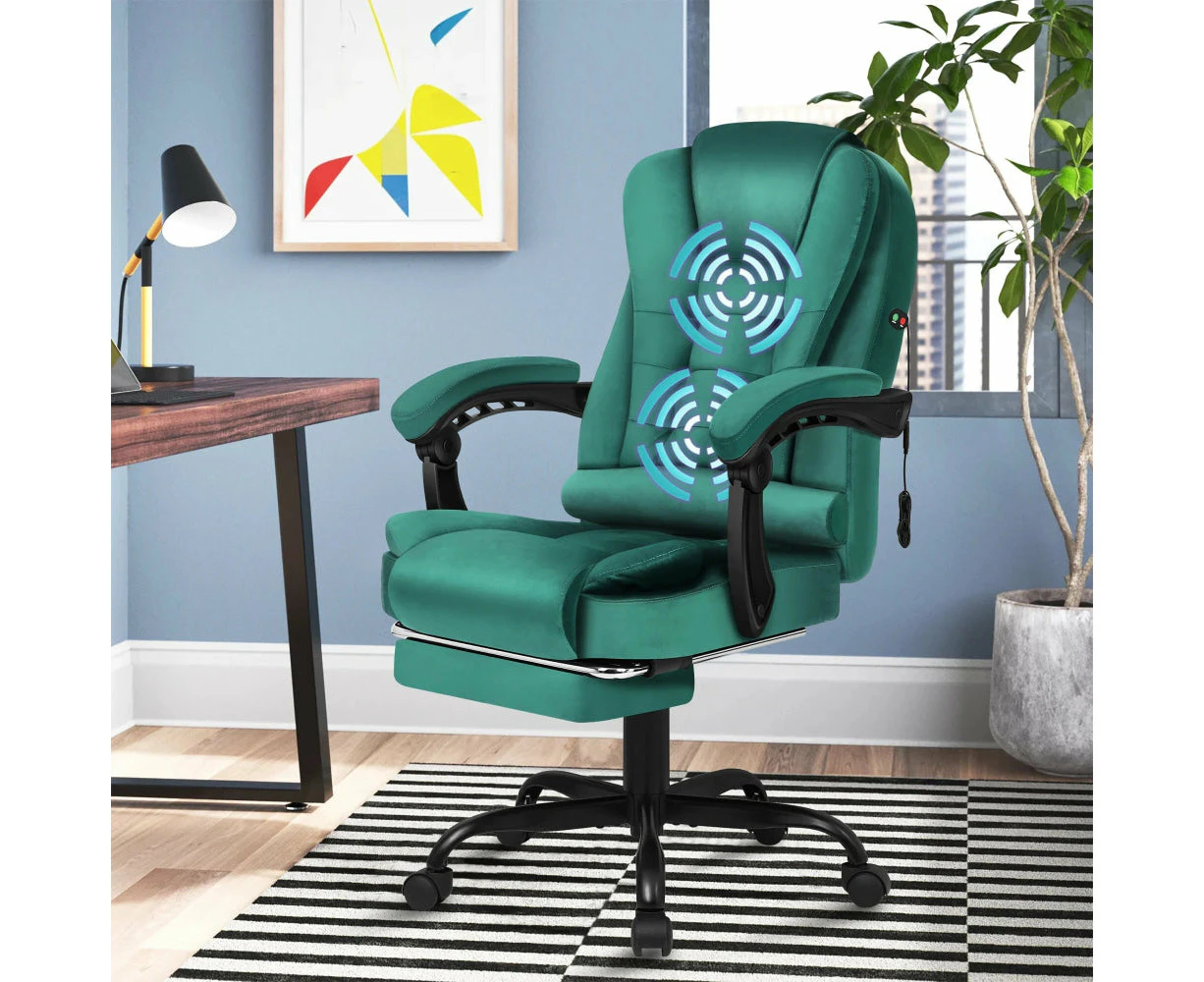 Executive Gaming Chair Footrest - Velvet Green