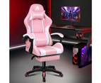 Extra Large Gaming Chair Footrest Pu Leather - Elite-Pink