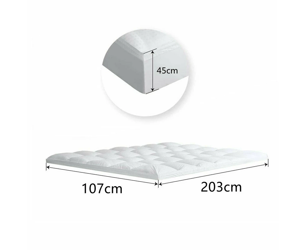 High Quality Thick Mattress Topper Pad - King Single