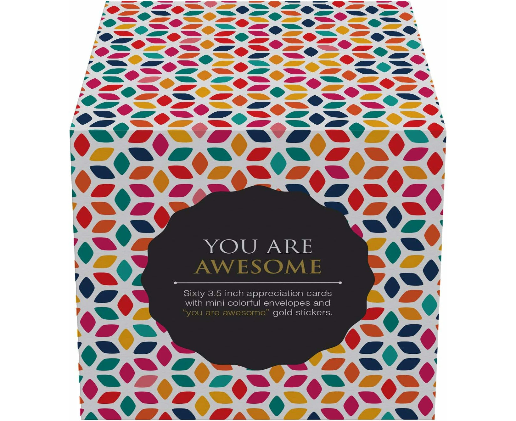 Dessie® 60 Inspirational Pocket Cards with You Are Awesome Message, 3.5” x 3.5”