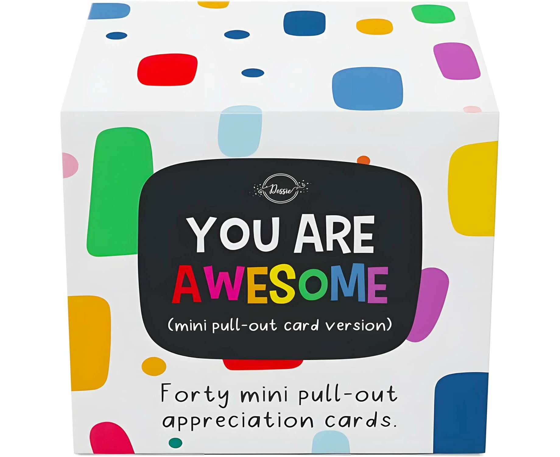 Dessie® 40 Motivational Cards with “You Are Awesome” Inspirational Messages, 2.5” x 2.5”