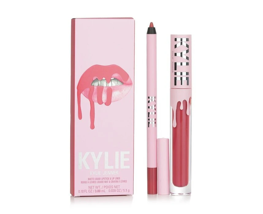 Kylie By Kylie Jenner Matte Lip Kit: Matte Liquid Lipstick 3ml + Lip Liner 1.1g  # 500 Kristen Matte 2pcs