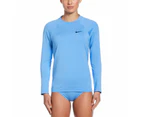 Nike Swim Women's Essential Long Sleeve Hydroguard Top - University Blue