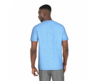 Nike Swim Men's Heather Short Sleeve Hydroguard Top - University Blue