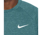 Nike Swim Men's Heather Short Sleeve Hydroguard Top - Dusty Cactus