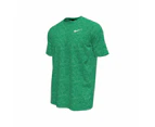 Nike Swim Men's Heather Short Sleeve Hydroguard Top - Stadium Green