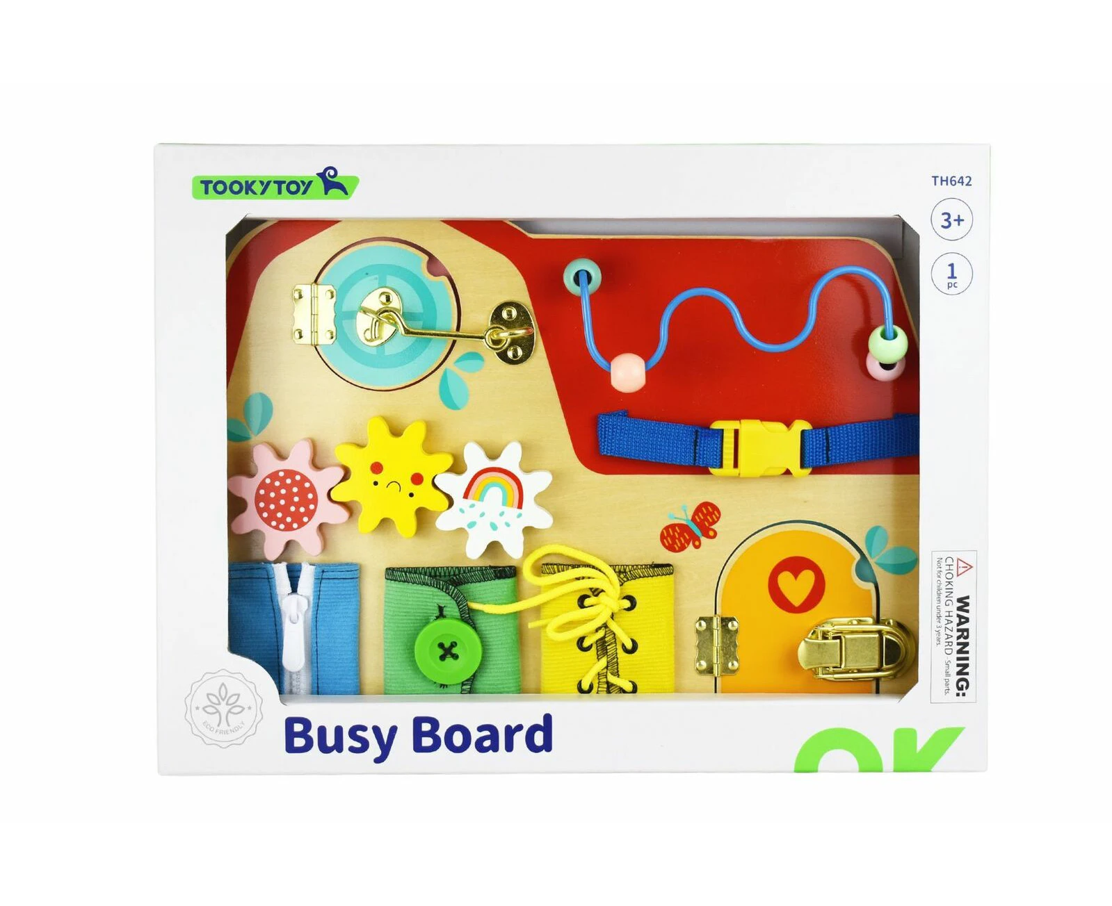 Tooky Toy Busy Board Educational Kids Fun Interactive Activity Game Play 3+