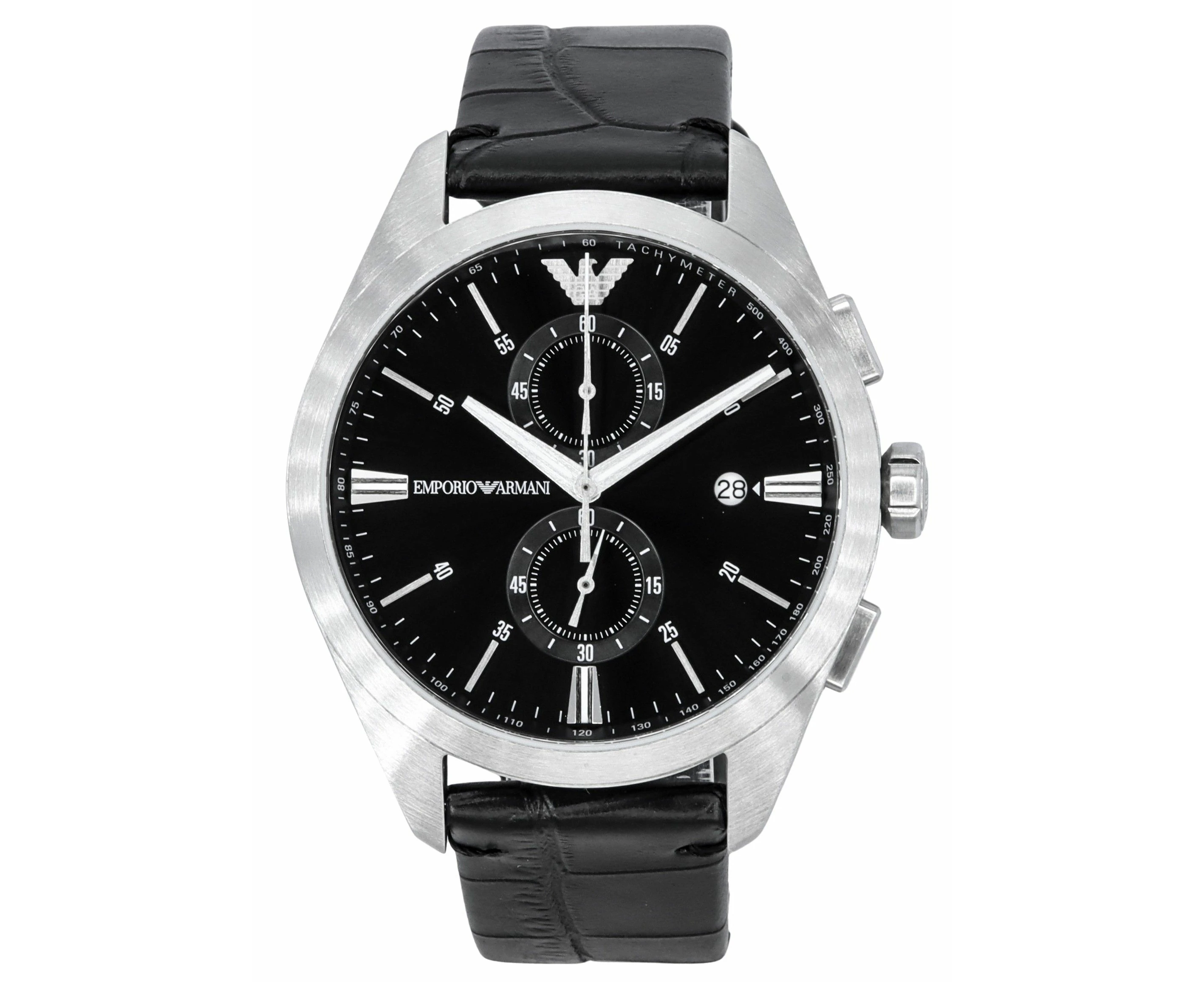 Emporio Armani Claudio Chronograph AR11542 Leather Mens Watch